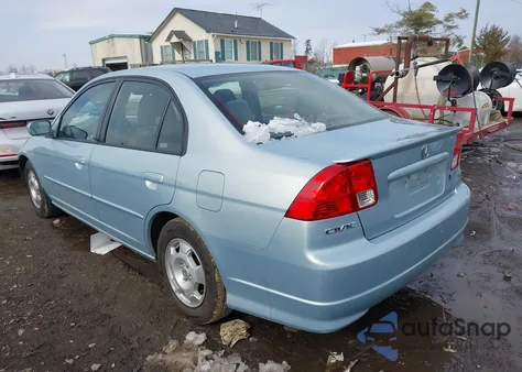 2004 Honda Civic Hybrid из США, поврежденный, VIN JHMES966X4S021060